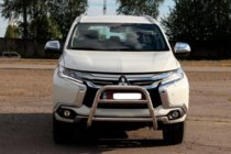 Mitsubishi Pajero Sport 2015- Defensa Delantera WT022 Acero Inoxidable foto 2
