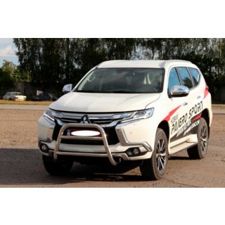 Defensa Delantera WT022 Acero Inoxidable Mitsubishi Pajero Sport 2015- foto 3