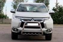 Mitsubishi Pajero Sport 2015- Defensa Delantera WT008 (Acero Inoxidable) foto 5