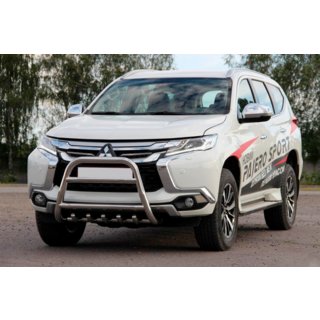 Defensa Delantera WT008 (Acero Inoxidable) Mitsubishi Pajero Sport 2015- foto 4