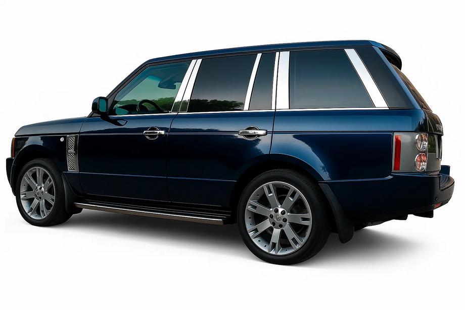 Range Rover III L322 2002-2012 Molduras de Acero Inoxidable para Pilares de Puerta (14 pcs) Image
