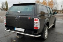 Ford Ranger 2007-2011 Barra de protección trasera AK005 (acero inoxidable) foto 3