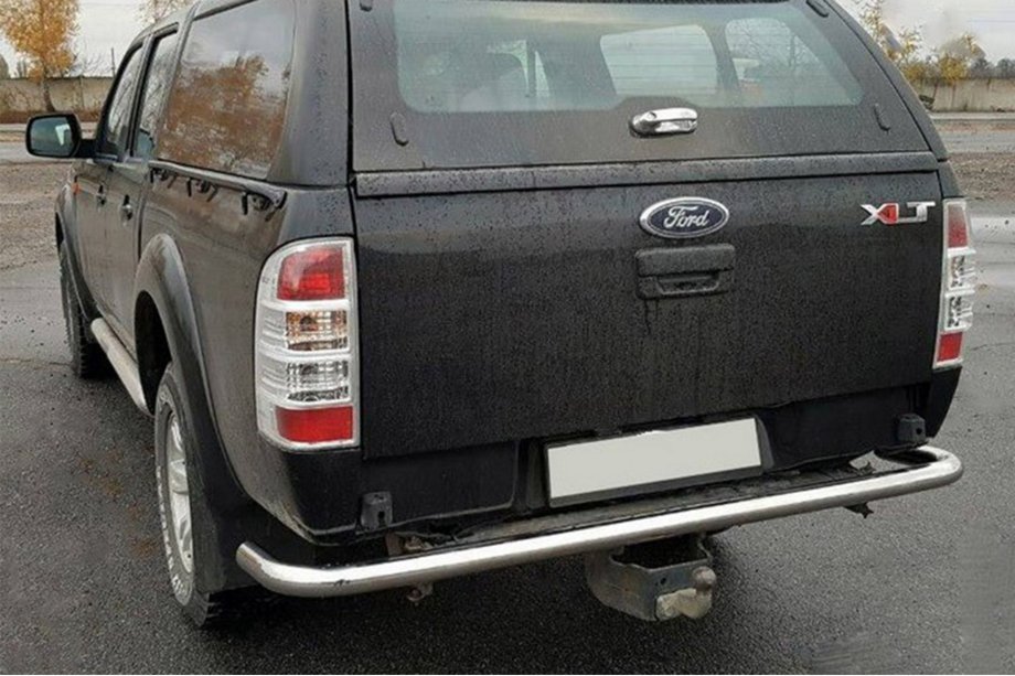 Ford Ranger 2007-2011 Barra de protección trasera AK005 (acero inoxidable) Image
