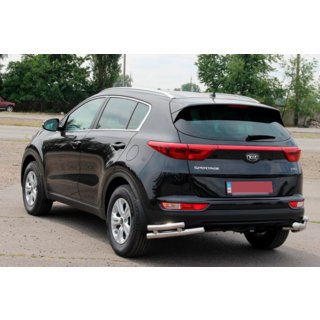 Protector Trasero Esquinas Dobles AK003 Doble (Acero Inoxidable) Kia Sportage 2015-2021 foto 4