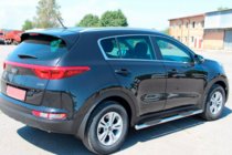Kia Sportage 2015-2021 Barras Laterales BB002 (2 uds, acero inoxidable) foto 2
