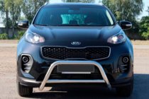 Kia Sportage 2015-2021 Defensa Delantera WT006 (Acero Inoxidable) foto 1
