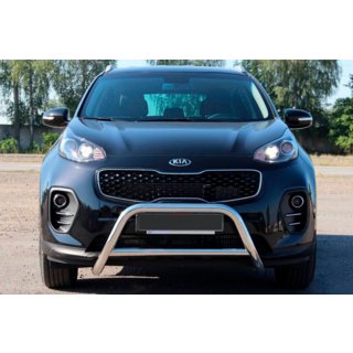 Defensa Delantera WT006 (Acero Inoxidable) Kia Sportage 2015-2021 foto 1