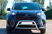 Kia Sportage 2015-2021 Defensa Delantera WT023 Acero Inoxidable foto 4