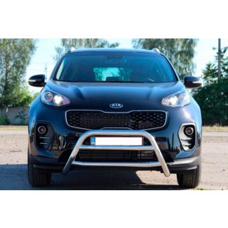 Defensa Delantera WT023 Acero Inoxidable Kia Sportage 2015-2021 foto 4