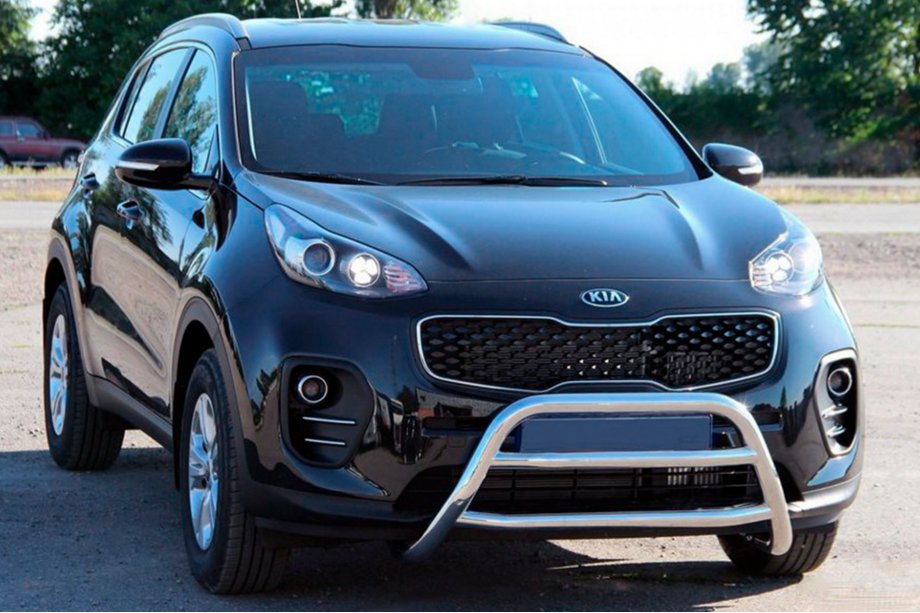 Kia Sportage 2015-2021 Defensa Delantera WT023 Acero Inoxidable Image