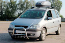 Opel Zafira A 1998-2005 Defensa Delantera QT006 (Acero Inoxidable) foto 2