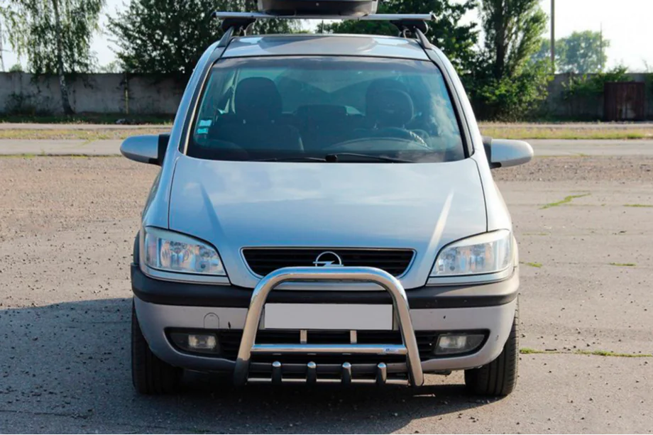 Opel Zafira A 1998-2005 Defensa Delantera QT006 (Acero Inoxidable) Image