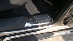 Fiat Doblo I 2005-2010 Cubiertas de umbral interior (Omsa, acero inoxidable) 3 puertas foto 4