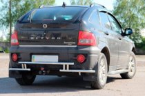 SsangYong Action 2005-2018 Protector Trasero AK005-2 (Acero Inoxidable) foto 3