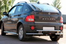 SsangYong Action 2005-2018 Protector Trasero AK005-2 (Acero Inoxidable) foto 1