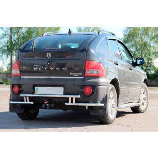 Protector Trasero AK005-2 (Acero Inoxidable) SsangYong Action 2005-2018 foto 3