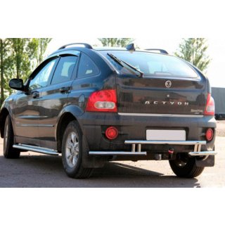 Protector Trasero AK005-2 (Acero Inoxidable) SsangYong Action 2005-2018 foto 1