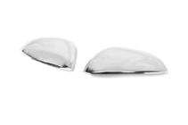 Seat Leon 2005-2012 Carcasas de retrovisor (2010-2012, 2 uds, acero inoxidable) foto 2