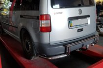 Volkswagen Caddy 2004-2010 Barra Trasera AK003-3 (2 uds, acero inoxidable) foto 1