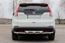 Honda CRV 2012-2016 Barra trasera AK002-doble (acero inoxidable) foto 2