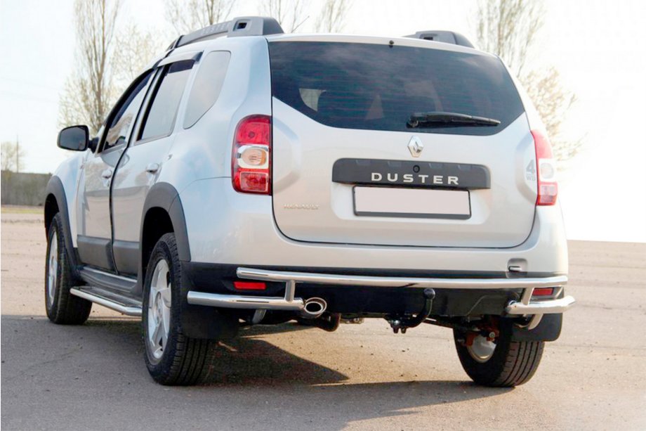 Renault Duster 2008–2017 Barra Trasera AK005-Special (Acero Inoxidable) Image
