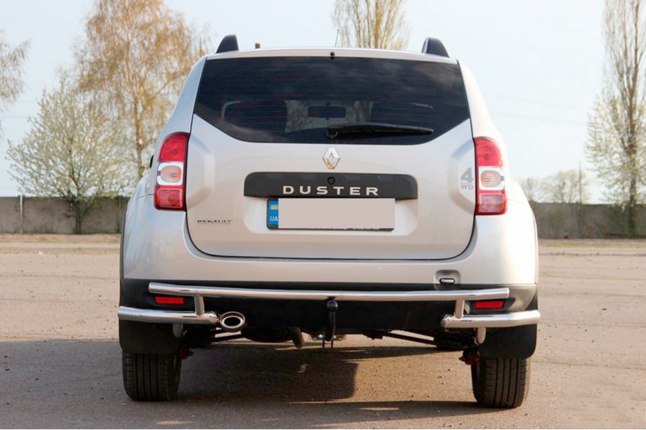 Dacia Duster 2008-2018 Barra Trasera AK005-Special (Acero Inoxidable) Image