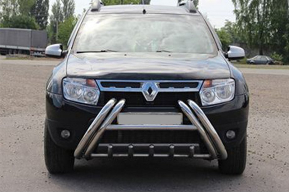 Renault Duster 2008–2017 Defensa delantera Kelebek WT011 (acero inoxidable) Foto 3