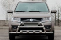 Suzuki Grand Vitara 2005-2017 Defensa Delantera ST-WT-15 (Acero Inoxidable) foto 1