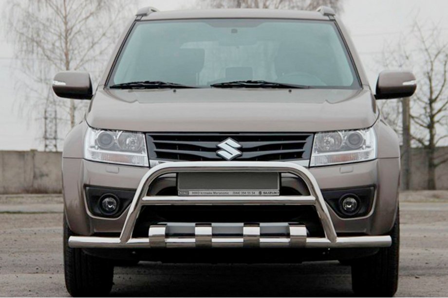 Suzuki Grand Vitara 2005-2017 Defensa Delantera ST-WT-15 (Acero Inoxidable) Image