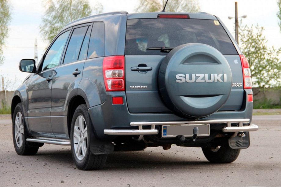 Suzuki Grand Vitara 2005-2017 Protector Trasero AK005-3 (Acero Inoxidable) Image