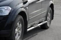 SsangYong Kyron 2005-2014 Barras Laterales BB002 (2 uds., Acero Inoxidable) foto 1