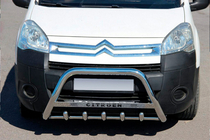 Citroen Berlingo 2008-2018 Defensa Delantera WT004 (Acero Inoxidable) foto 1