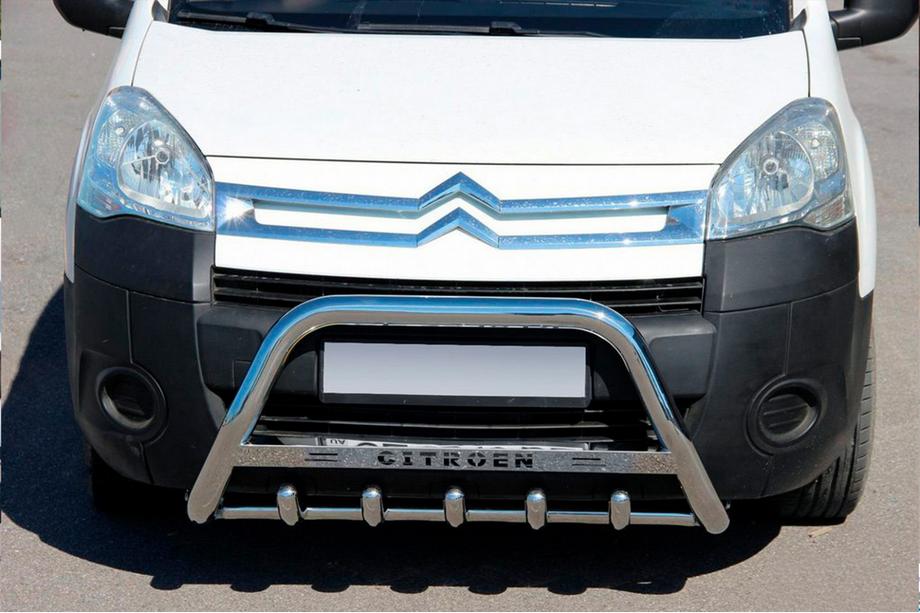 Citroen Berlingo 2008-2018 Defensa Delantera WT004 (Acero Inoxidable) Image