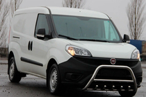Fiat Doblo II 2010-2022 Defensa Delantera WT003 (Acero Inoxidable) foto 1