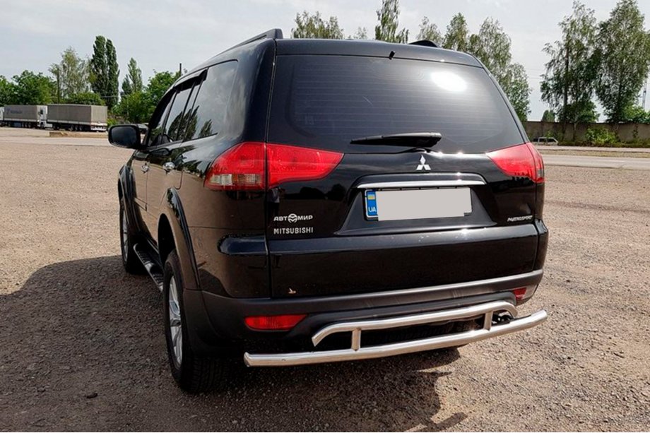 Mitsubishi Pajero Sport 2008-2015 Protector trasero AK002-2 (2 uds, acero inoxidable) Foto 1