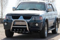 Mitsubishi Pajero Sport 1996-2007 Defensa Delantera QT006 (Acero Inoxidable) foto 3