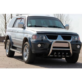 Defensa Delantera QT006 (Acero Inoxidable) Mitsubishi Pajero Sport 1996-2007 foto 1