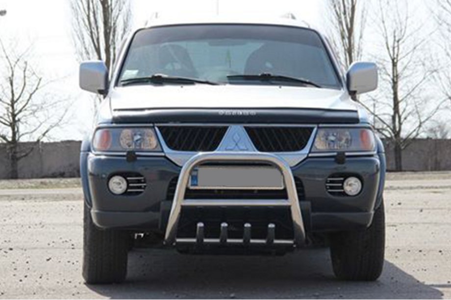 Mitsubishi Pajero Sport 1996-2007 Defensa Delantera QT006 (Acero Inoxidable) Foto 2