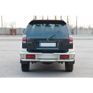 Protector Trasero AK-Special (Acero Inoxidable) Mitsubishi Pajero Sport 1996-2007 foto 2