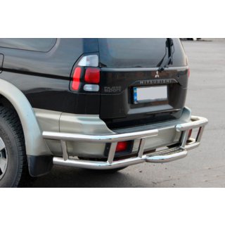 Protector Trasero AK-Special (Acero Inoxidable) Mitsubishi Pajero Sport 1996-2007 foto 1