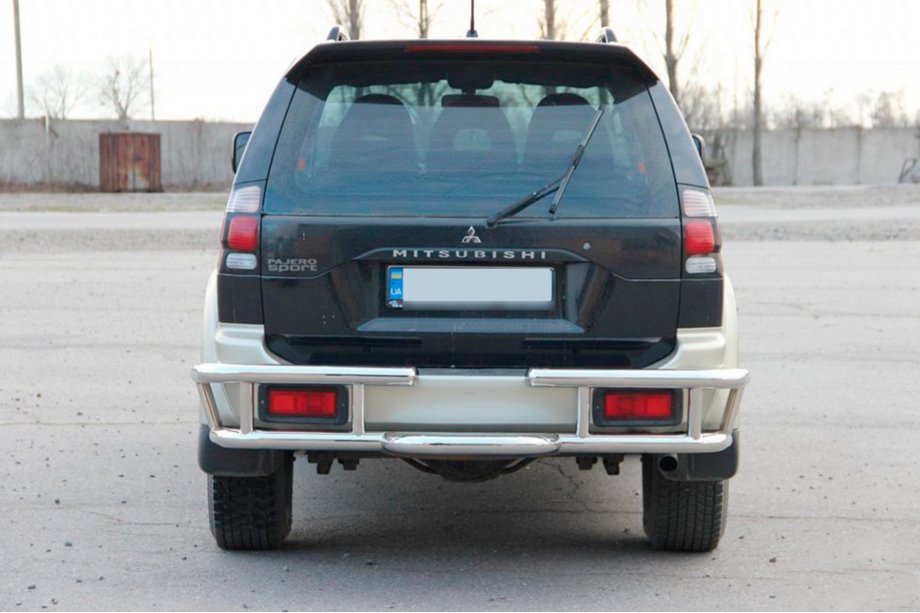 Mitsubishi Pajero Sport 1996-2007 Protector Trasero AK-Special (Acero Inoxidable) Foto 2