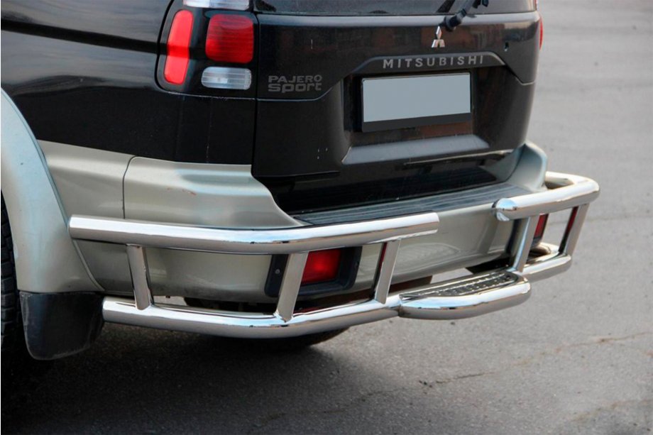 Mitsubishi Pajero Sport 1996-2007 Protector Trasero AK-Special (Acero Inoxidable) Foto 5
