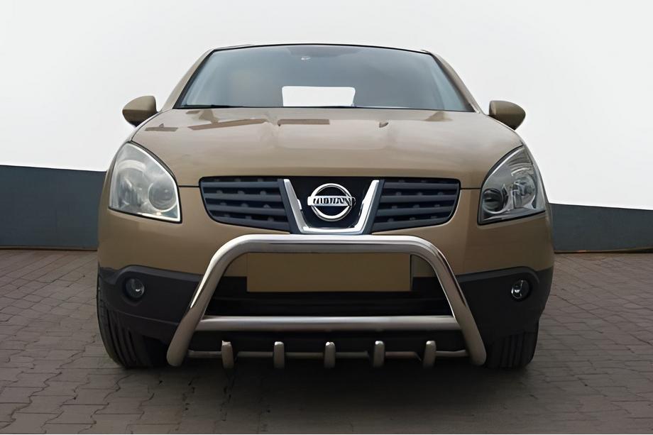Nissan Qashqai 2010-2014 Defensa Delantera WT003 (Acero Inoxidable) 60 mm Image