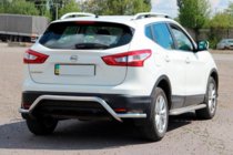 Nissan Qashqai 2014-2021 Barra Trasera AK007-Plus (Acero Inoxidable) foto 4
