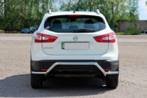 Nissan Qashqai 2014-2021 Barra Trasera AK007-Plus (Acero Inoxidable) foto 3