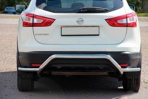 Nissan Qashqai 2014-2021 Barra Trasera AK007-Plus (Acero Inoxidable) foto 2