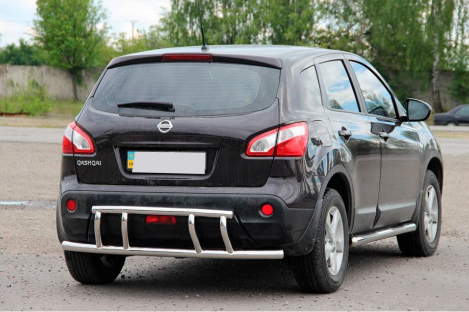 Nissan Qashqai 2007-2010 Barra Trasera AK011 (Acero Inoxidable) Foto 2