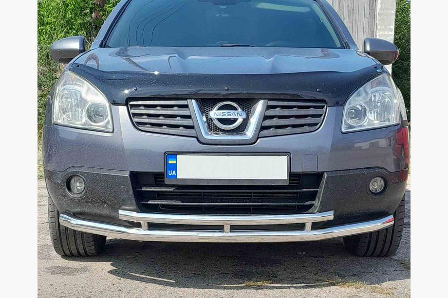 Nissan Qashqai 2007-2010 Defensa frontal doble ST014 (acero inoxidable) Image
