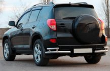 Toyota Rav 4 2006-2013 Esquinas traseras AK003-Double (2 uds, acero inoxidable) foto 3