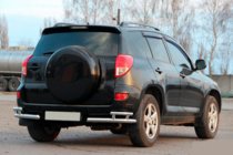 Toyota Rav 4 2006-2013 Esquinas traseras AK003-Double (2 uds, acero inoxidable) foto 1